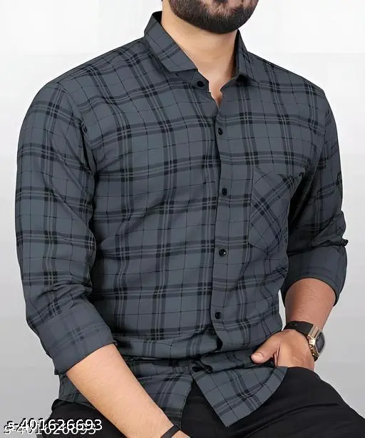 Mens Dashing Formal Check Shirt