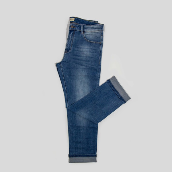 Men Geometric Print Georgette Slim Fit Jeans