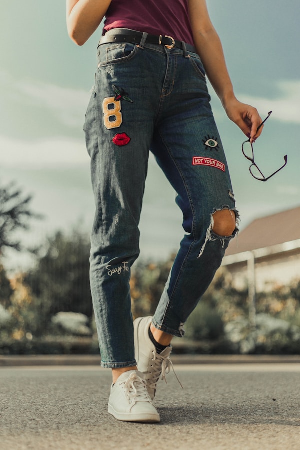 Women Printed Lycra High Rise Jeans