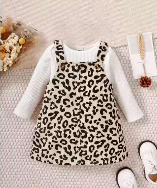Girls Printed Crepe Party Frock