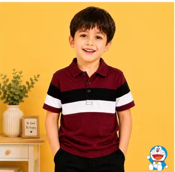 Boys Printed Crepe Cotton T-Shirt