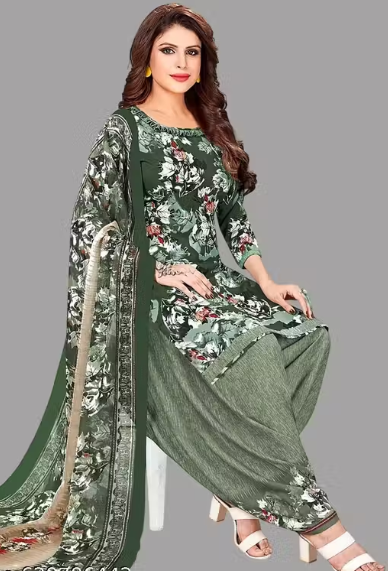 Women Plain Rayon Salwar Suit Set