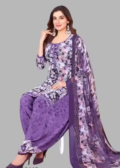 Women Geometric Print Cotton Salwar Suit Set
