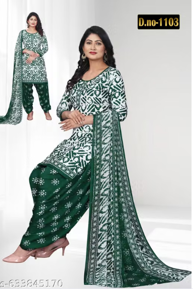 Women Printed Lycra Salwar Suit Set