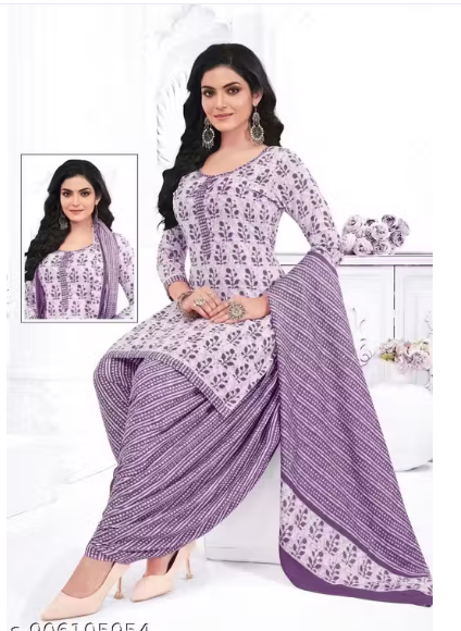 Women Geometric Print Net Salwar Suit Set