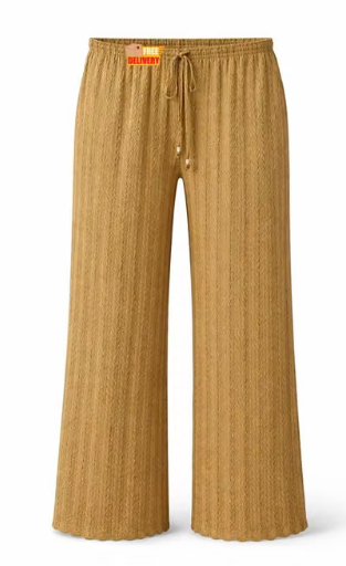 Women Checked Poly-Cotton Palazzo Pants