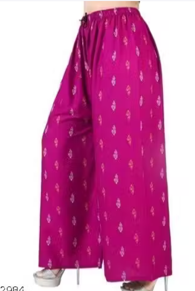 Women Plain Chiffon Palazzo Pants