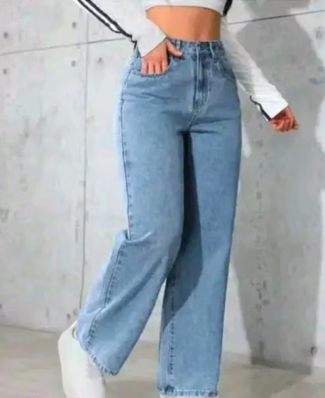 Women Checked Chiffon High Rise Jeans