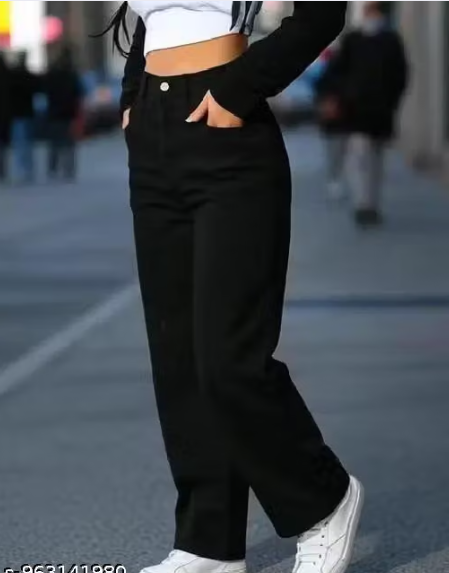 Women Printed Crepe High Rise Jeans