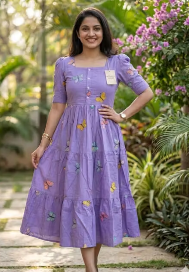 Women Plain Rayon A-Line Dress
