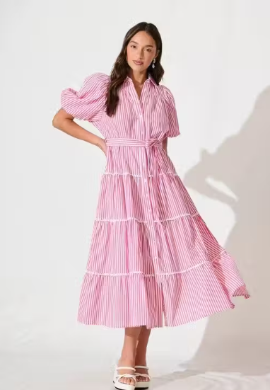 Women Plain Linen A-Line Dress