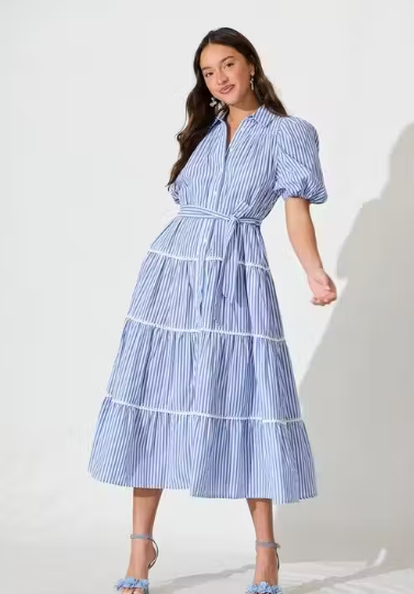 Women Printed Cotton A-Line Dress