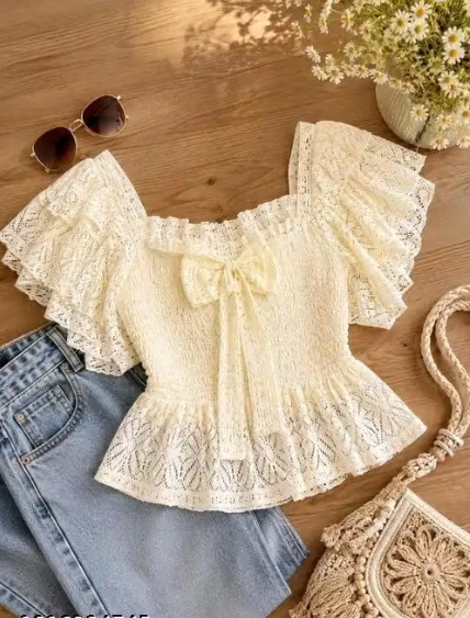 Women Geometric Print Crepe Casual Top