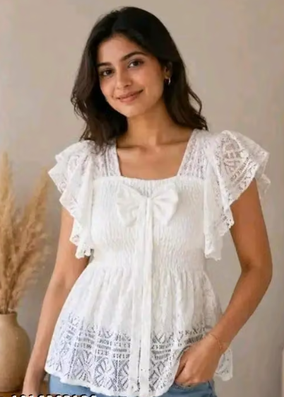 Women Plain Rayon Casual Top