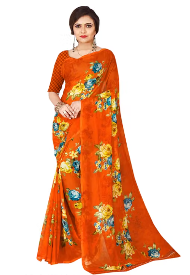 Women Printed Cotton Saree