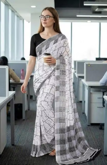 Women Printed Cotton Saree