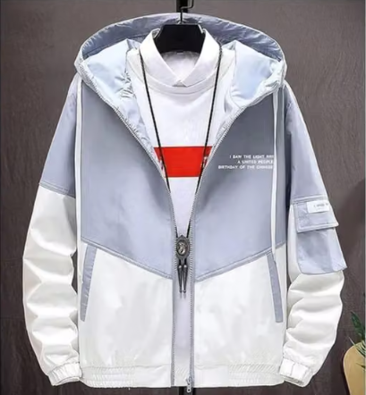 Men Printed Crepe Bomber Jacket