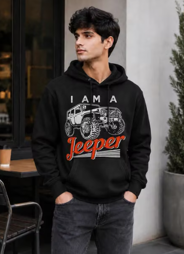 Men Checked Rayon Fleece Hooded Sweatshirt