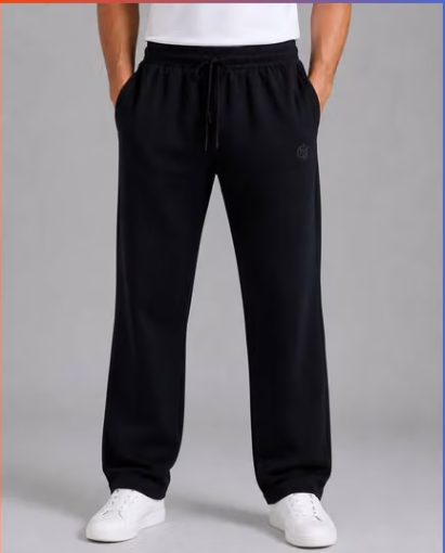 Cotton Blend Jogger Track Pants