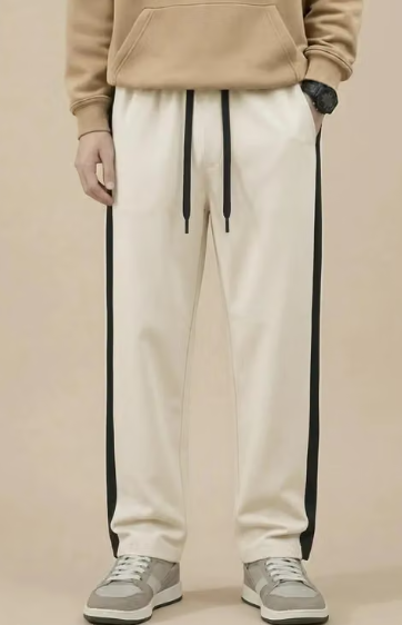 Men Printed Silk Blend Jogger Track Pants