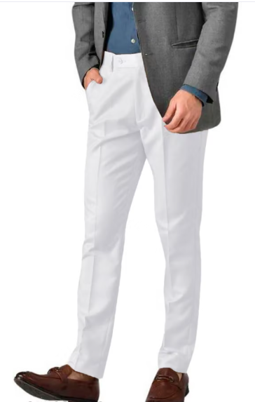 Men Geometric Print Georgette Formal Trousers