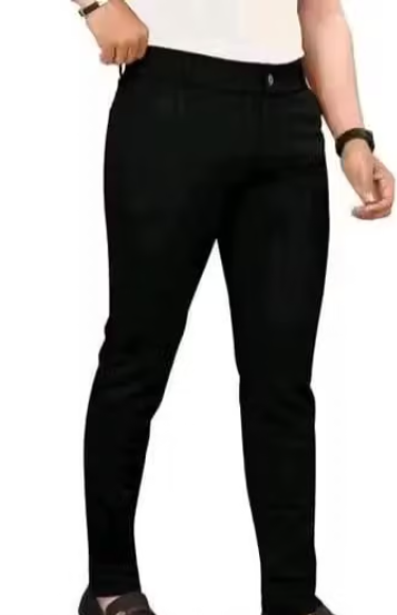 Men Geometric Print Crepe Slim Fit Jeans