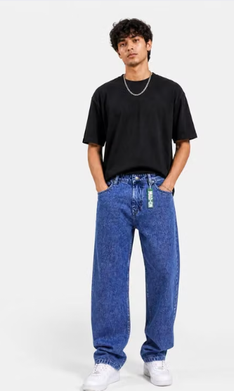 Men Printed Silk Blend Slim Fit Jeans