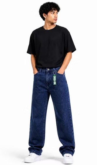 Men Checked Rayon Slim Fit Jeans