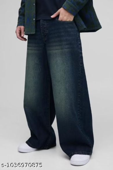 Men Printed Cotton Slim Fit Jeans