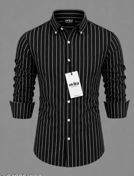 Men Printed Lycra Formal Shirt