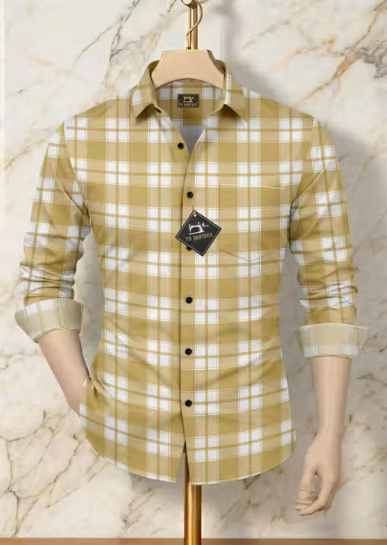 Men Printed Georgette Casual Shirt