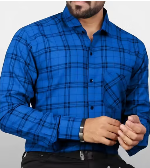 Men Printed Cotton Formal Shirt