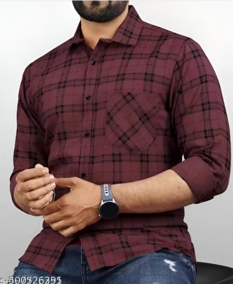 Men Printed Lycra Casual Shirt