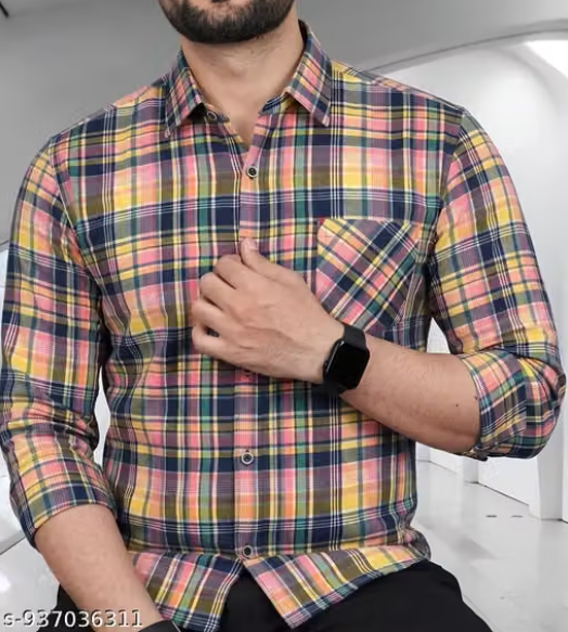 Men Printed Crepe Casual Shirt