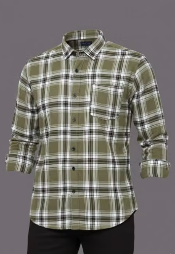 Men Geometric Print Georgette Casual Shirt