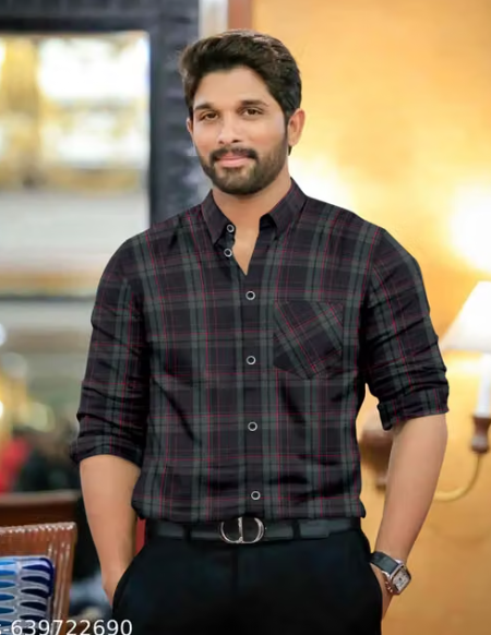 Men Checked Viscose Casual Shirt