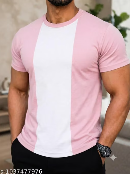 Men Printed Crepe Round Neck T-Shirt