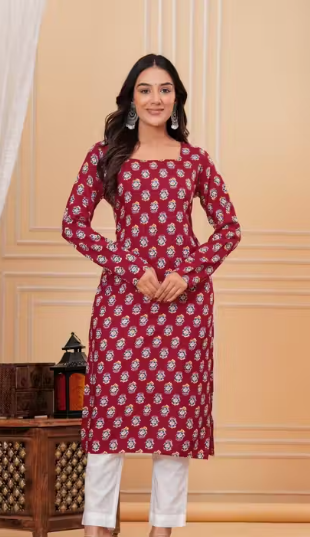 Women's Printed Anarkali Kurti