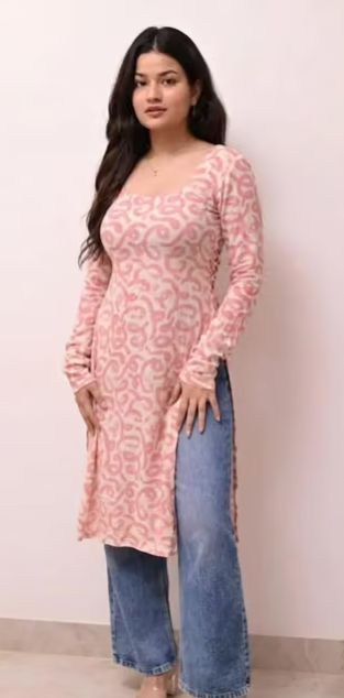 Women's Asymmetric Kurti