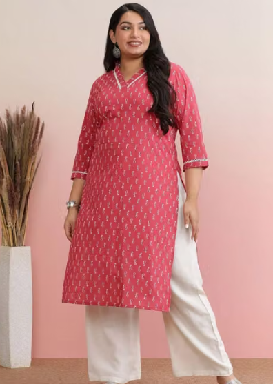 Women's Solid Kaftan Kurti