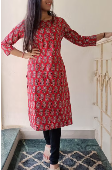 Women's Solid A-Line Kurti