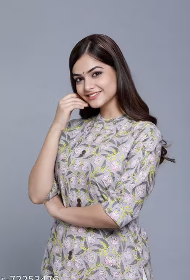 Women's Printed High-Low Kurti