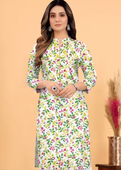 Women's Embroidered Asymmetric Kurti