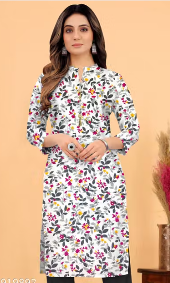 Women's Embroidered A-Line Kurti