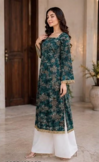 Women's Embroidered Anarkali Kurti