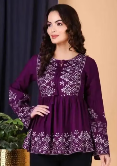 Women's Blouson Top