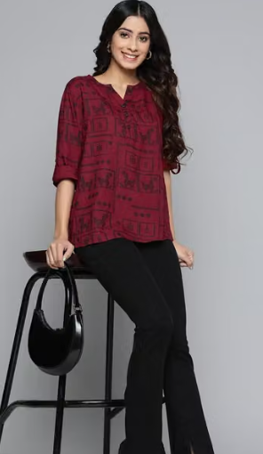 Women's Solid Shirt Top