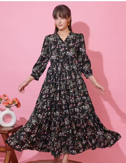 Women's Printed Shirt Dress