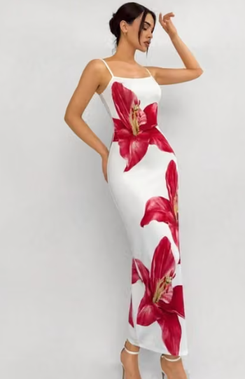 Women's Solid Tiered Dress
