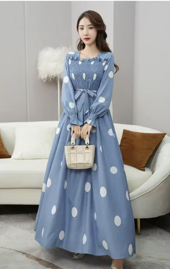 Women's Solid Fit and Flare Dress